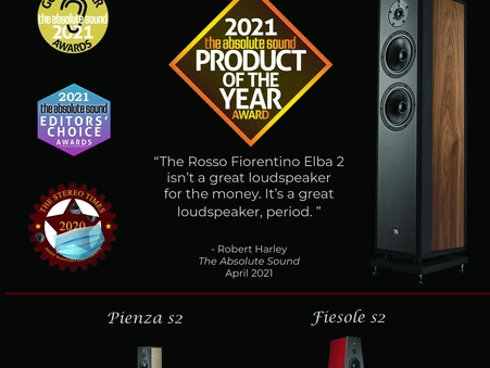 The Elba 2 receives the Product of the Year Award from The Absolute Sound